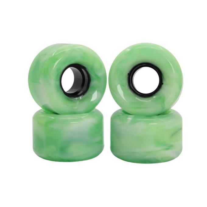 अनुकूलन ग्रीन पीयू स्केटबोर्ड पहियों 50MM-59MM Downhill Longboard पहियों 1